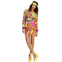 60's Flower Power Adult Costume Size: Small