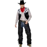 Cowboy Leather Adult Costume Size: Medium