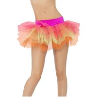 Neon Multi Colours Tutu Underskirt Costume Accessory Size: One Size
