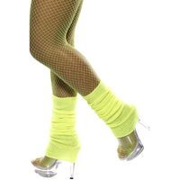 Neon Yellow Leg Warmers Costume Accessory