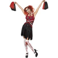 High School Horror Cheerleader Adult Costume Size: Medium