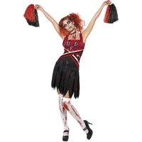 High School Horror Cheerleader Adult Costume Size: Small