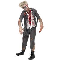 High School Horror Zombie School Boy Adult Costume Size: Large