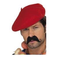 Beret Red Costume Accessory