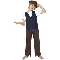 Victorian Poor Peasant Boy Child Costume Set Size: Medium