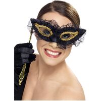 Fastidious Eyemask Black Costume Accessory