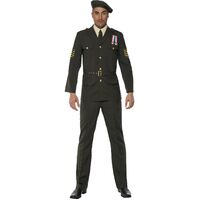 Wartime Officer Adult Mens Costume Size: Large