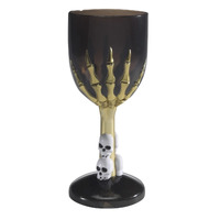 Black Gothic Plastic Wine Glass