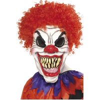 Scary Clown Mask Foam Rubber Costume Accessory