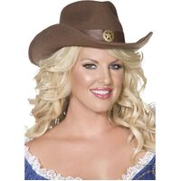 Wild West Cowgirl Hat Costume Accessory