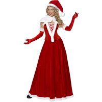 Luxury Miss Santa Adult Costume Size: Large