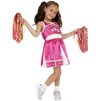 Cheerleader Pink Child Costume Size: Medium