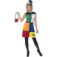 Rubik's Cube Adult Costume With Headband Size: Small