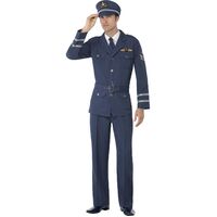 WW2 Air Force Captain Adult Costume Size: Large