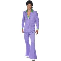 Lavender 1970's Adult Suit Costume Size: Large