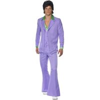Lavender 1970's Adult Suit Costume Size: Medium