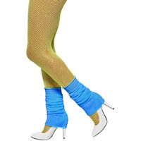 Neon Blue Leg Warmers Costume Accessory