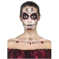 Day of the Dead Face Tattoo Transfers Make Up Kit 