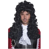 Pirate Captain Black Wig Costume Accessory 