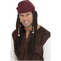Pirate Wig and Scarf Costume Accessory