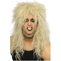 Blonde Hard Rocker Wig Costume Accessory  