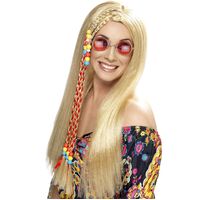 Blonde Hippy Party Wig Costume Accessory