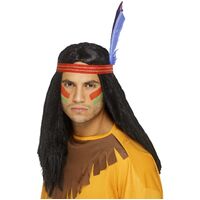 Native Indian Brave Wig Costume Accessory