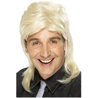 Mullet Blonde Wig Costume Accessory