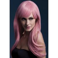 Fever Sienna Wig Pastel Pink Costume Accessory