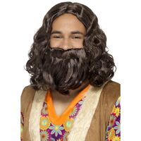 Hippie/Jesus Wig and Beard Costume Accessory Set