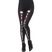 Day of the Dead Opaque Tights Costume Accessory 