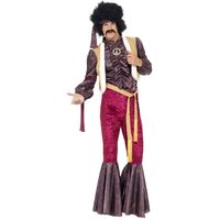 70's Psychedelic Rocker with Flares Adult Costume Size: Large