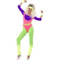 80's Work Out Adult Costume Size: Medium