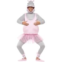 Ballerina Hippo Adult Costume Size: One Size Fits Most