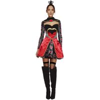 Alice In Wonderland Queen Of Hearts Adult Costume Size: Large