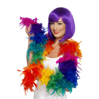 Feather Boa Rainbow Costume Accessory