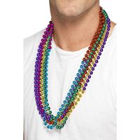 Rainbow Party Beads Costume Accessory
