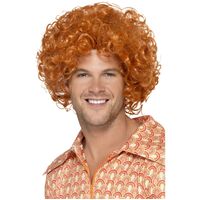Afro Curly Ginger Wig Costume Accessory