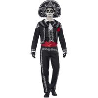 Day of the Dead Senor Bones Adult Costume Size: Large