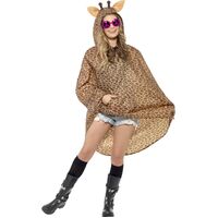 Giraffe Party Poncho Adult Costume