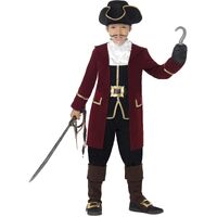 Pirate Captain Deluxe Child Costume Size: Medium