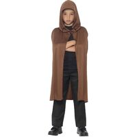 Brown Hooded Child Cape
