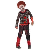 Zombie Clown Deluxe Child Costume Size: Large