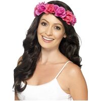 Rose Floral Headband Costume Accessory 