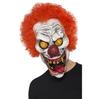 Twisted Clown Latex Mask Costume Accessory