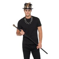 Voodoo Set With Feather Top Hat Adult Costume Accessory
