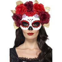 Day of the Dead Rose Eyemask Costume Accessory