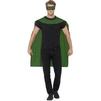 Adult Cape with Eyemask Set Green