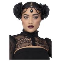 Fever Rose Embellished Deluxe Headpiece Costume Accessory