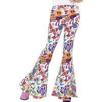 Flared Ladies Costume Trousers Groovy Size: Small